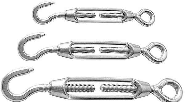 DresdenGroßhandel 304 Edelstahl Blumenkorb Schraube Drahtseil Spanner Spanner offene Körper Blumenkorb Schraube