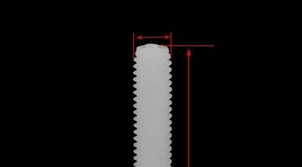 DresdenKundenspezifische Senkkopf Kreuz Nylonschraube Flachkopf Maschinendraht Zahnschraube Nylon Kunststoffschraube Kunststoffschraube 5/8