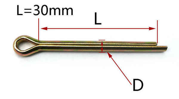 NamurKundenspezifischer nationaler Standard GB91 verzinkter Splint-Splintbolzen 3/4